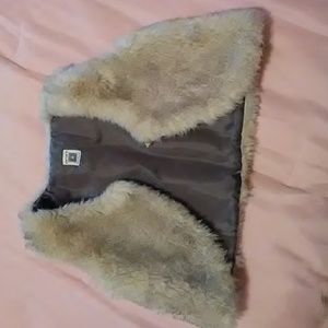 Girls fur vest